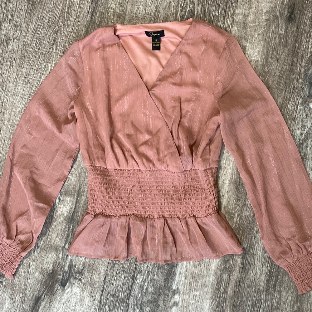 Japan D pink shimmer top